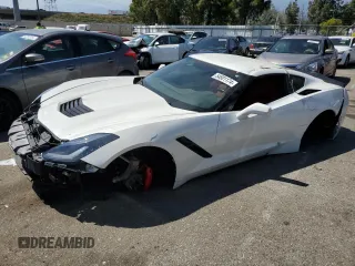 2019 Chevrolet Corvette 1LT with VIN 1G1YB2D71K5120744, listed as a Copart auction lot 54801174 with 28,131 mi miles and Salvage Title. Bid and sale history available at carsss.com. Image 1.
