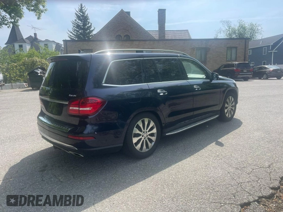 2017 Mercedes-Benz GLS 450 with VIN 4JGDF6EE9HA762462, listed as a Copart auction lot 56055984 with 126,673 mi miles and . Bid and sale history available at DreamBid. Image 4.