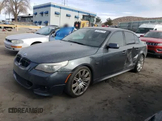 2009 BMW 5 Series 550i with VIN WBANW53589CT55595, listed as a Copart auction lot 87443714 with 148,373 mi miles and Salvage Title. Bid and sale history available at carsss.com. Image 1.