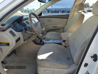 2006 Hyundai Azera SE with VIN KMHFC46F96A072558, listed as a Copart auction lot 57644625 with 156,743 mi miles and Salvage title. Bid and sale history available at DreamBid. Image 7.