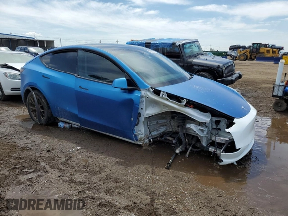 2021 Tesla Model Y Long Range z VIN 5YJYGDEE6MF239571, wystawiony jako Copart lot #56433595 z przebiegiem 58 471 mil mil oraz Szkoda całkowita • Salvage title. Historia ofert i sprzedaży dostępna na DreamBid. Obrazek 4.