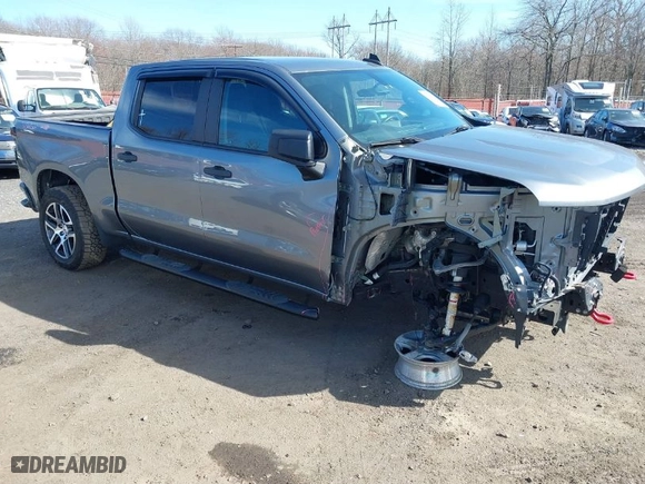 2019 Chevrolet Silverado 1500 Custom Trail Boss with VIN 3GCPYCEF5KG148682, listed as a IAAI auction lot 41826656 with 54,682 mi miles. Bid and sale history available at carsss.com. Image 1.