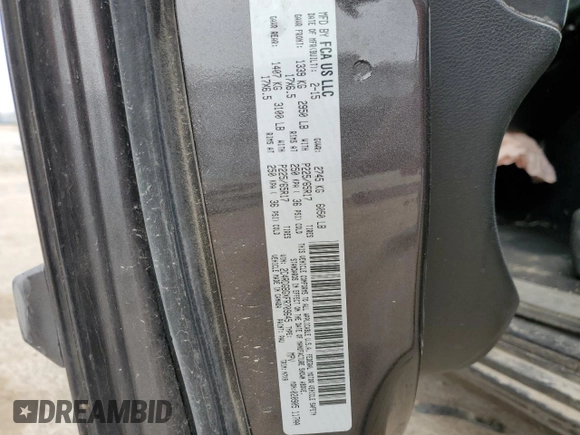 2015 Dodge Grand Caravan SE with VIN 2C4RDGBGXFR709645, listed as a Copart auction lot 50790715 with Not Provided miles and Salvage Title. Bid and sale history available at DreamBid. Image 15.