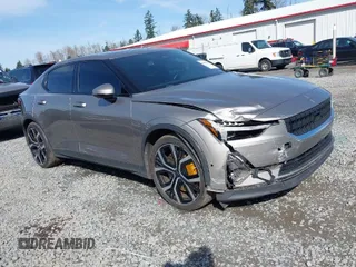 2022 Polestar 2 with VIN LPSED3KAXNL053014, listed as a IAAI auction lot 41880201 with 37,970 mi miles. Bid and sale history available at carsss.com. Image 1.