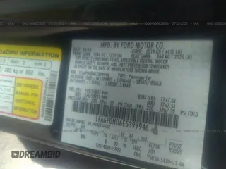 2014 Ford Fusion SE with VIN 1FA6P0HD6E5399946, listed as a IAAI auction lot 30662638 with 113,298 mi miles and . Bid and sale history available at DreamBid. Image 9.