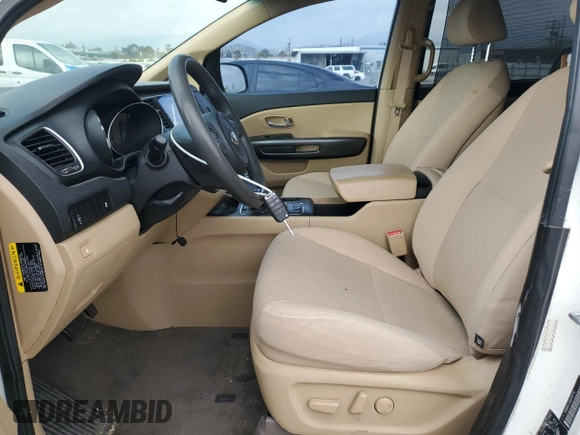 2016 Kia Sedona LX with VIN KNDMB5C18G6116776, listed as a Copart auction lot 53887895 with 87,235 mi miles and Salvage Title. Bid and sale history available at carsss.com. Image 7.