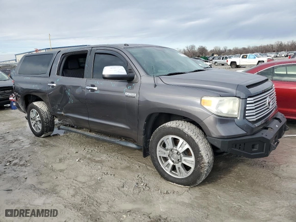 2014 Toyota Tundra 4WD Truck Platinum with VIN 5TFAW5F11EX405069, listed as a Copart auction lot 45739145 with 122,993 mi miles and Salvage Title. Bid and sale history available at carsss.com. Image 4.