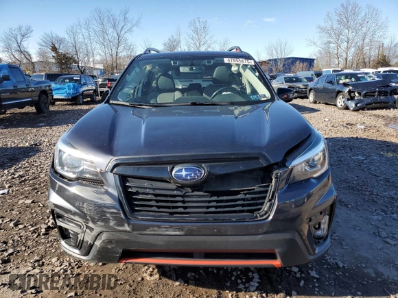 2019 Subaru Forester Sport with VIN JF2SKAPC1KH446026, listed as a Copart auction lot 47895875 with 70,657 mi miles and Salvage Title. Bid and sale history available at carsss.com. Image 5.