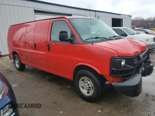 2014 Chevrolet Express Cargo Van with VIN 1GCWGGCA9E1131142, listed as a Copart auction lot 72468634 with 72,339 mi miles and Salvage Title. Bid and sale history available at carsss.com. Image 4.