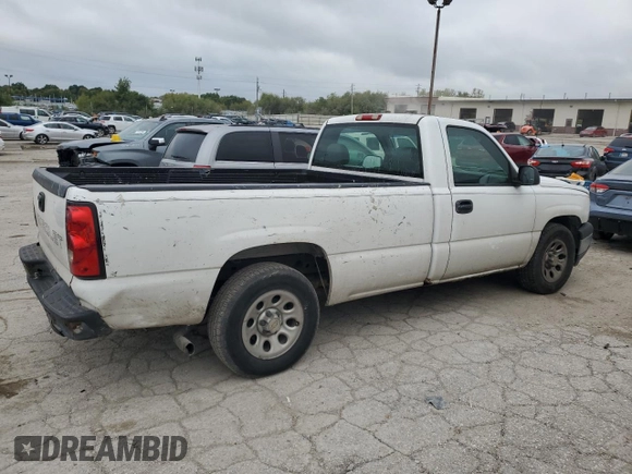 2006 Chevrolet Silverado 1500 Work Truck with VIN 1GCEC14V66E271939, listed as a Copart auction lot 72271074 with 245,926 mi miles and Salvage Title. Bid and sale history available at carsss.com. Image 3.