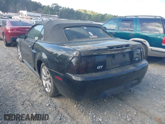 2003 Ford Mustang GT Deluxe with VIN 1FAFP45XX3F341089, listed as a IAAI auction lot 41960011 with 1 mi miles. Bid and sale history available at carsss.com. Image 3.