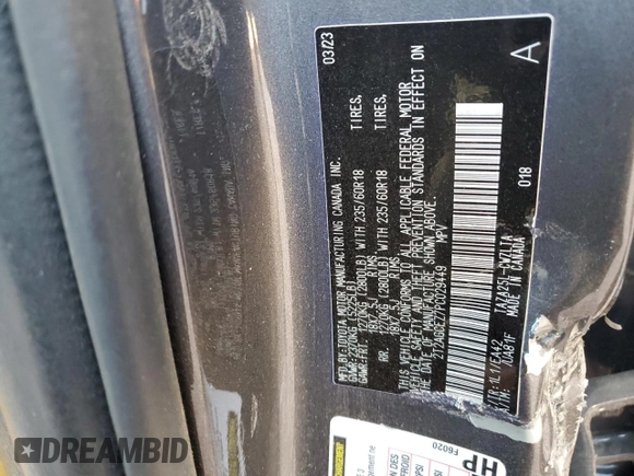 2023 Lexus NX with VIN 2T2AGCEZ7PC029449, listed as a Copart auction lot 81537514 with 0 mi miles and Salvage Title. Bid and sale history available at carsss.com. Image 12.