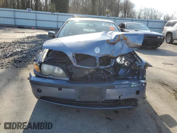 2002 BMW 3 Series 325i with VIN WBAET37472NG79424, listed as a Copart auction lot 54676224 with 0 mi miles and Salvage Title. Bid and sale history available at carsss.com. Image 5.