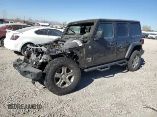 2020 Jeep Wrangler Unlimited Sport S with VIN 1C4HJXDNXLW264410, listed as a Copart auction lot 41786705 with 0 mi miles and Salvage Title. Bid and sale history available at carsss.com. Image 1.