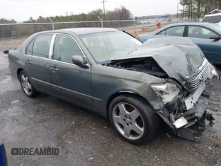 2005 Lexus LS 430 z VIN JTHBN36F755016633, wystawiony jako IAAI lot #41575910 z przebiegiem 104 383 mil mil oraz . Historia ofert i sprzedaży dostępna na DreamBid. Obrazek 1.