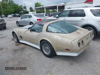 1982 Chevrolet Corvette with VIN 1G1AY0781C5107793, listed as a IAAI auction lot 41869575 with 34,889 mi miles. Bid and sale history available at carsss.com. Image 3.
