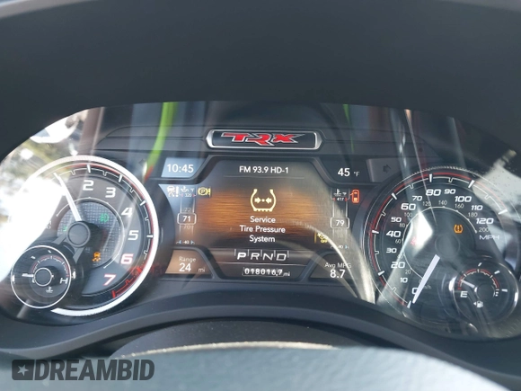 2022 Ram 1500 TRX with VIN 1C6SRFU93NN172647, listed as a IAAI auction lot 41539123 with 18,016 mi miles and . Bid and sale history available at DreamBid. Image 7.