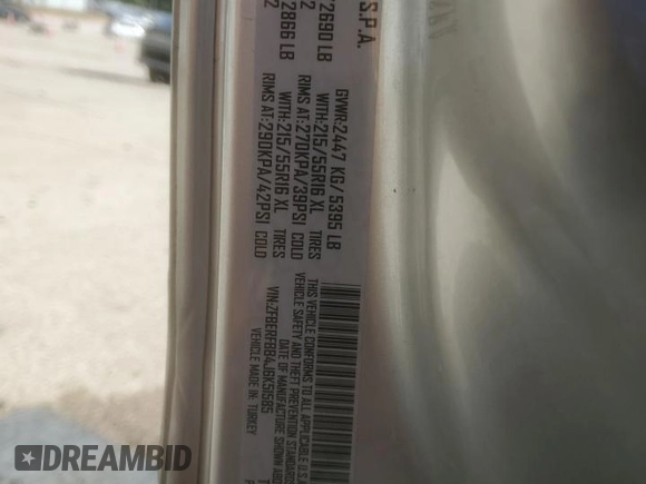 2018 Ram ProMaster City Passenger SLT с VIN ZFBERFBB4J6K51585, выставлен на аукционе Copart как лот 75668514 с пробегом 102 399 миль миль и Чистый • Clean title. История ставок и продаж доступна на DreamBid. Изображение 13.