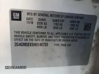 2017 Buick Regal with VIN 2G4GM5EX5H9145733, listed as a Copart auction lot 78826364 with 132,374 mi miles and Salvage Title. Bid and sale history available at carsss.com. Image 15.