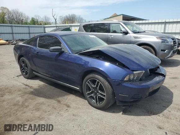 2010 Ford Mustang V6 with VIN 1ZVBP8AN7A5166515, listed as a Copart auction lot 54176615 with 99,390 mi miles and Salvage Title. Bid and sale history available at DreamBid. Image 4.