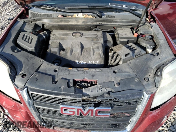 2011 GMC Terrain SLT-1 with VIN 2CTFLVE5XB6369272, listed as a Copart auction lot 88926255 with 201,570 mi miles and Salvage title. Bid and sale history available at DreamBid. Image 12.