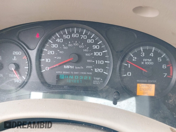 2005 Chevrolet Impala LS z VIN 2G1WH52K059246910, wystawiony jako IAAI lot #42288033 z przebiegiem 184 887 mil mil oraz . Historia ofert i sprzedaży dostępna na DreamBid. Obrazek 7.