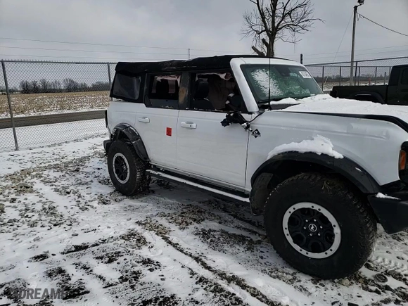 2024 Ford Bronco Outer Banks with VIN 1FMEE8BP1RLA50798, listed as a Copart auction lot 45704955 with 8,182 mi miles and Salvage Title. Bid and sale history available at carsss.com. Image 12.