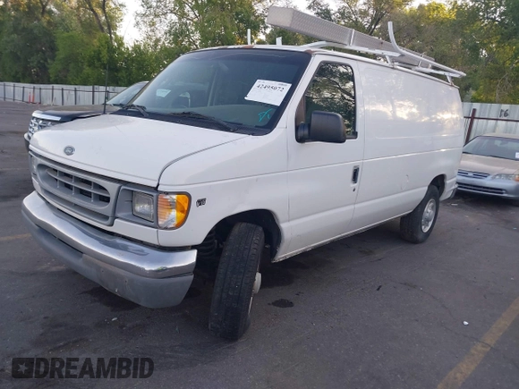 2001 Ford Econoline Cargo z VIN 1FTNE24L51HB29068, wystawiony jako IAAI lot #42495072 z przebiegiem 186 061 mil mil oraz . Historia ofert i sprzedaży dostępna na DreamBid. Obrazek 2.