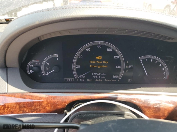 2013 Mercedes-Benz S-Class S 550 with VIN WDDNG7DB6DA514706, listed as a Copart auction lot 63075304 with 78,818 mi miles and Salvage Title. Bid and sale history available at carsss.com. Image 9.