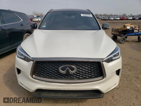 2020 Infiniti QX50 LUXE with VIN 3PCAJ5M37LF120726, listed as a Copart auction lot 45239163 with 26,185 mi miles. Bid and sale history available at carsss.com. Image 5.