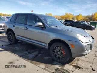 2006 Porsche Cayenne Turbo with VIN WP1AC29P36LA91830, listed as a Copart auction lot 77009944 with 155,390 mi miles and Salvage Title. Bid and sale history available at carsss.com. Image 4.