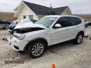 2016 BMW X3 xDrive28i with VIN 5UXWX9C51G0D85694, listed as a Copart auction lot 49544405 with 102,120 mi miles and Salvage Title. Bid and sale history available at carsss.com. Image 1.