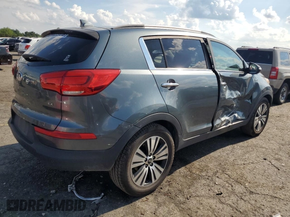 2014 Kia Sportage EX with VIN KNDPCCAC0E7574922, listed as a Copart auction lot 63299315 with 150,905 mi miles and Salvage title. Bid and sale history available at DreamBid. Image 3.