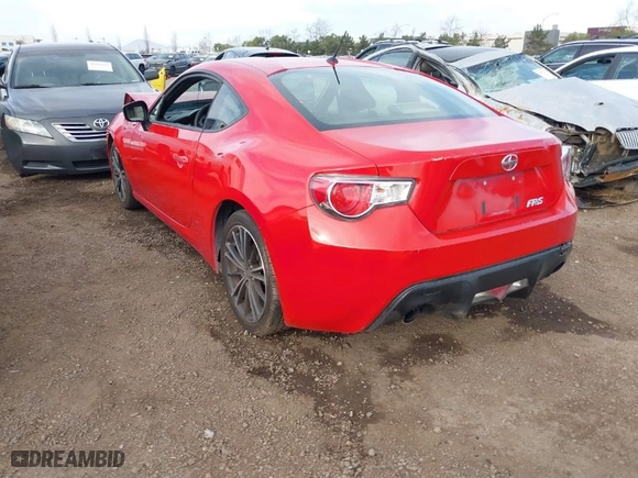 2014 Scion FR-S with VIN JF1ZNAA16E9701818, listed as a IAAI auction lot 41602515 with 142344 miles. Bid and sale history available at carsss.com. Image 3.
