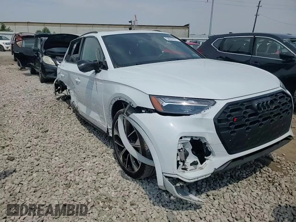 2022 Audi SQ5 Premium Plus with VIN WA1B4AFYXN2043153, listed as a Copart auction lot 58637074 with Not Provided miles and Salvage Title. Bid and sale history available at DreamBid. Image 11.