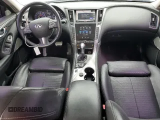 2017 Infiniti Q50 Red Sport 400 with VIN JN1FV7AP3HM850700, listed as a Copart auction lot 49844005 with 58,257 mi miles and Salvage title. Bid and sale history available at DreamBid. Image 8.
