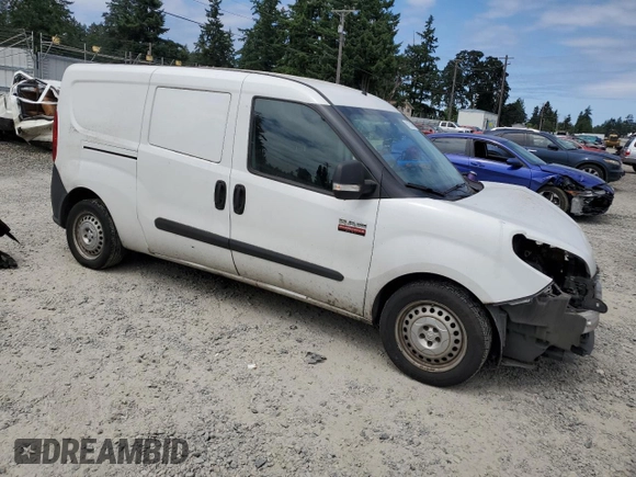 2016 Ram ProMaster City Cargo Tradesman with VIN ZFBERFAT5G6B63554, listed as a Copart auction lot 61101405 with 128,170 mi miles and Salvage title. Bid and sale history available at DreamBid. Image 4.
