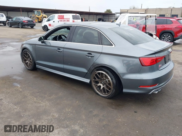 2015 Audi S3 2.0T Prestige with VIN WAUFFGFF3F1062733, listed as a IAAI auction lot 41725140 with 106,815 mi miles. Bid and sale history available at carsss.com. Image 3.