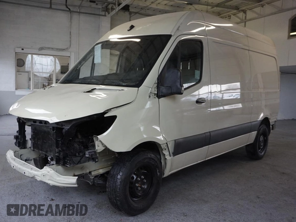 2022 Mercedes-Benz Sprinter Cargo Cargo with VIN W1Y40BHY1NT102318, listed as a Copart auction lot 44240465 with Not Provided miles and Salvage Title. Bid and sale history available at DreamBid. Image 2.