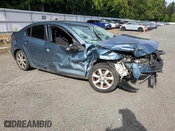 2011 Mazda 3 i Touring with VIN JM1BL1VG0B1451020, listed as a Copart auction lot 55887435 with Not Provided miles and Salvage Title. Bid and sale history available at DreamBid. Image 4.