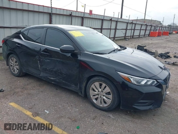 2020 Nissan Sentra S with VIN 3N1AB8BV0LY261731, listed as a IAAI auction lot 41685598 with 110,452 mi miles. Bid and sale history available at carsss.com. Image 1.