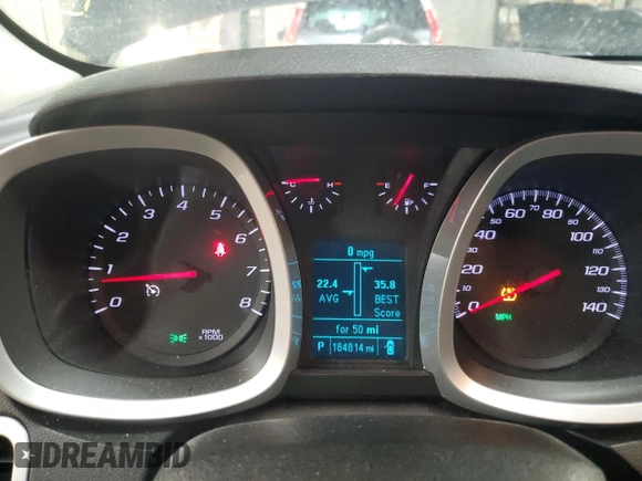 2015 Chevrolet Equinox LT with VIN 2GNALCEKXF6362528, listed as a Copart auction lot 51617215 with 184,814 mi miles and Salvage Title. Bid and sale history available at carsss.com. Image 9.
