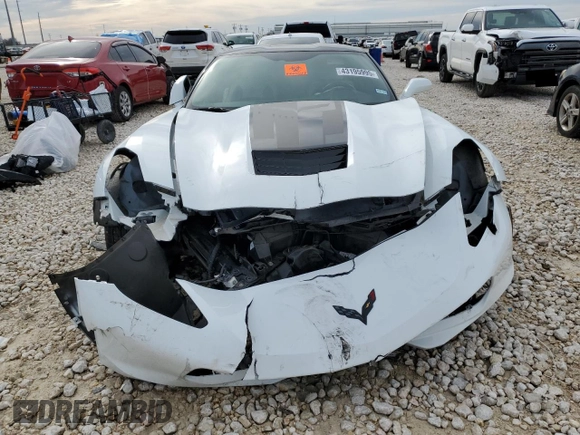 2018 Chevrolet Corvette 2LT with VIN 1G1YD2D70J5101448, listed as a Copart auction lot 43195995 with 34,473 mi miles and Salvage Title. Bid and sale history available at DreamBid. Image 5.