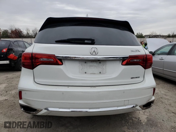 2020 Acura MDX w/Advance Pkg with VIN 5J8YD4H87LL025961, listed as a Copart auction lot 83522394 with 47,587 mi miles and Salvage Title. Bid and sale history available at carsss.com. Image 6.