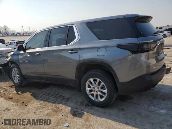 2020 Chevrolet Traverse LS with VIN 1GNERFKWXLJ140272, listed as a Copart auction lot 48735895 with 109,945 mi miles and Salvage title. Bid and sale history available at DreamBid. Image 2.
