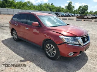 2015 Nissan Pathfinder SL with VIN 5N1AR2MM5FC663635, listed as a Copart auction lot 62075025 with 98,052 mi miles and Salvage title. Bid and sale history available at DreamBid. Image 4.
