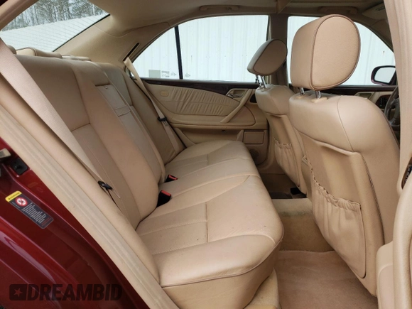 2002 Mercedes-Benz E-Class with VIN WDBJF82J72X062639, listed as a Copart auction lot 43510205 with 147,587 mi miles and Clean Title. Bid and sale history available at carsss.com. Image 10.