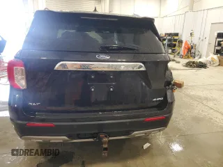2023 Ford Explorer XLT with VIN 1FMSK8DH5PGC26517, listed as a Copart auction lot 45335625 with 21,164 mi miles and Salvage Title. Bid and sale history available at DreamBid. Image 6.