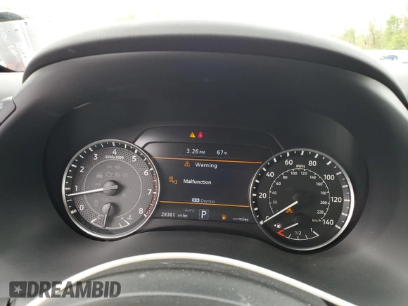 2022 Nissan Armada SV with VIN JN8AY2AD2N9678377, listed as a Copart auction lot 52096924 with 29,361 mi miles and Salvage Title. Bid and sale history available at carsss.com. Image 9.