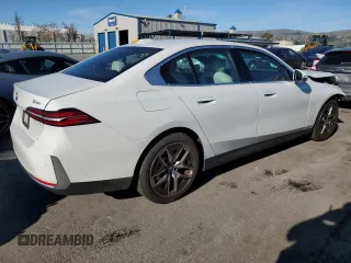 2024 BMW 5 Series 530i with VIN WBA43FJ07RCP91470, listed as a Copart auction lot 46079525 with 0 mi miles and Salvage Title. Bid and sale history available at carsss.com. Image 3.